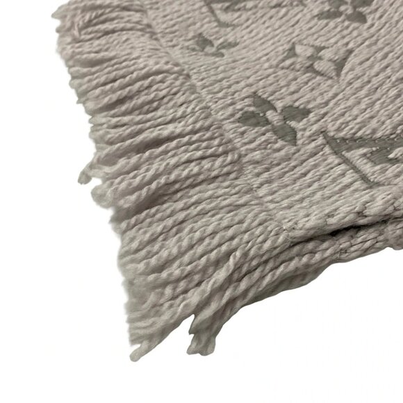 LOUIS VUITTON Echarpe Logomania Gris Perle GM0198 Scarf 482-090225 - Picture 6 of 8